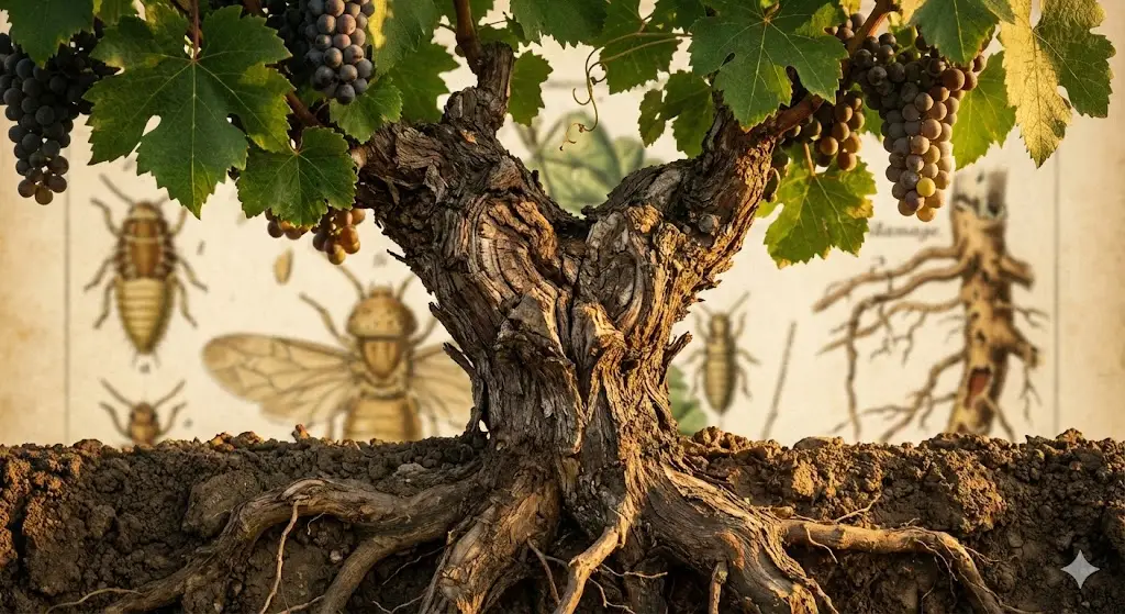 Le phylloxéra — comment l'Amérique a sauvé le vin français